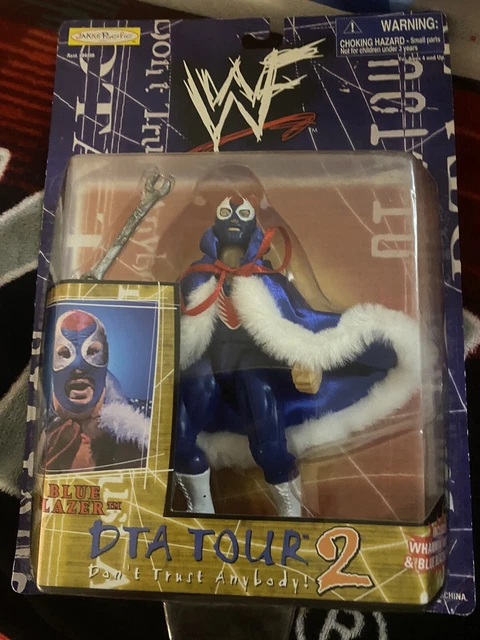 WWF WWE OWEN Hart BLUE BLAZER Jakks Pacific DTA Tour 2 Wrestling Figure