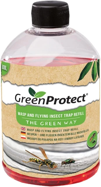 WASP & FLYING Insect Trap Refill Solution Killer Liquid Bugs Flies ...