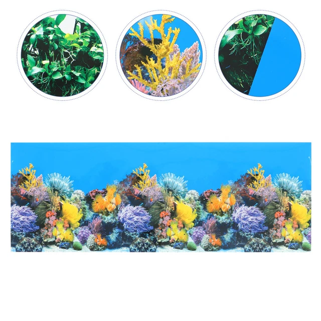 Aquarium Poster Fish Tank Background Paper Glass Fish Bowl Sticker 3