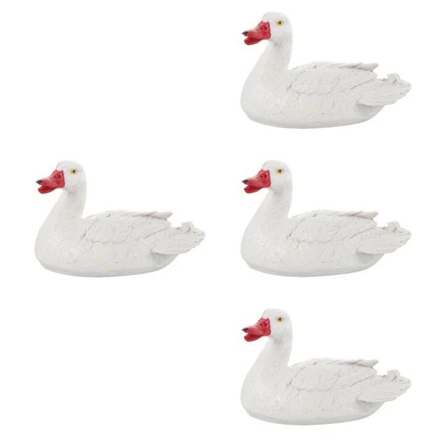 4 PCS Statue Canard Décor De Statue Décor Animalier Ornements