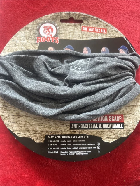 Sciarpa allentata ritardante di fiamma radice snood collo di tartaruga multiuso, taglia unica