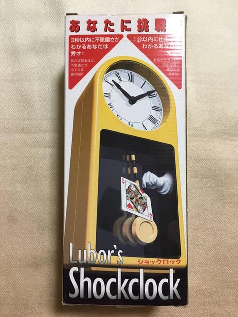 Tenyo Magic Lubor's Shockclock Louver Fiddler Gimmick Yellow 1999 From japan