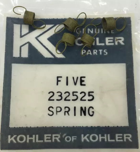5 Pack Genuine Kohler 232525 Snowmobile Retractable Starter Springs Fits K309-1