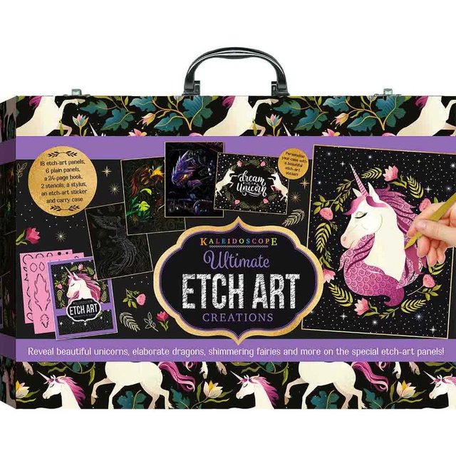 Kaleidoscope Creations: Ultimate Etch Art Set with Carry Case 8+