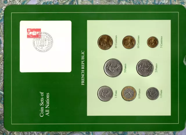 Coin Sets of All Nations France French 1961-1991 UNC 5 Francs 1978 1 Franc 1961