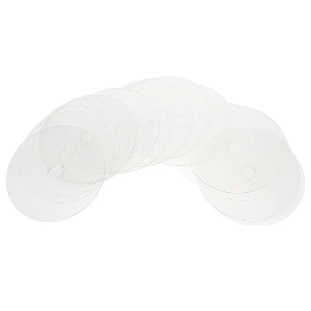 30 pz dischi fatti a mano PVC cerchi acrilici trasparenti decorazione vuoti dischi tintura