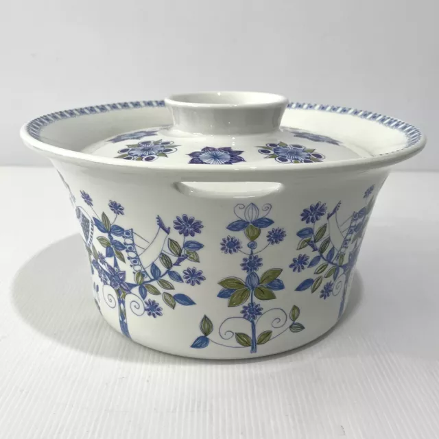 Vintage Figgjo Lotte Lidded Casserole Dish Made In Norway No. 12000 - Turi 1970s 2