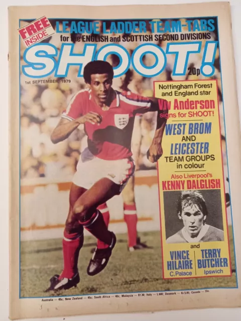 Shoot : 1st September, 1979 : Vintage UK Football Magazine.