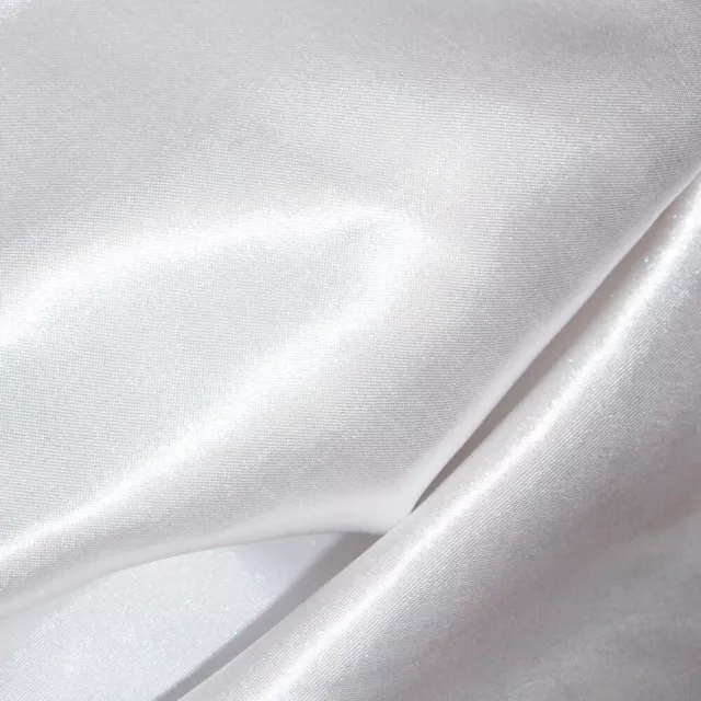 Silky Satin Dress Craft Fabric Plain Luxury Wedding Material 150cm. Wide.