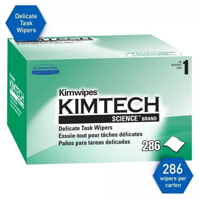 Kimtech Kimwipes Delicate Task Wipes 34155 10 Boxes of 286/ 2860 Wipes Science 3