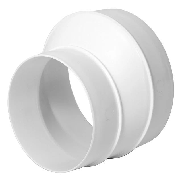 Elbow Adhesive Reducer Hose 125mm/100mm Transformer Extractor Fan Fitting