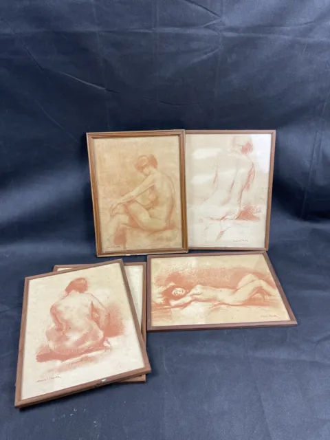 MARCEL ROCHE - Études de nus féminins, lithographies