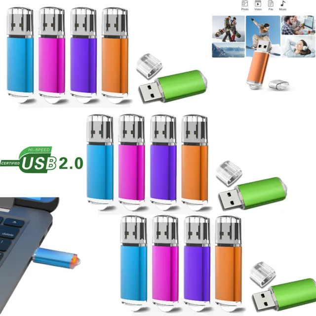 LOT Pack 2GB 4GB 8G 16G 32G 64G USB 2.0 Pen Drive Memory Stick USB Flash Drive