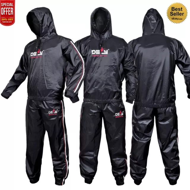 Heavy Duty DEFY Sauna Sweat Suit Exercise Gym Suit Fitness Weight Loss Anti-Rip