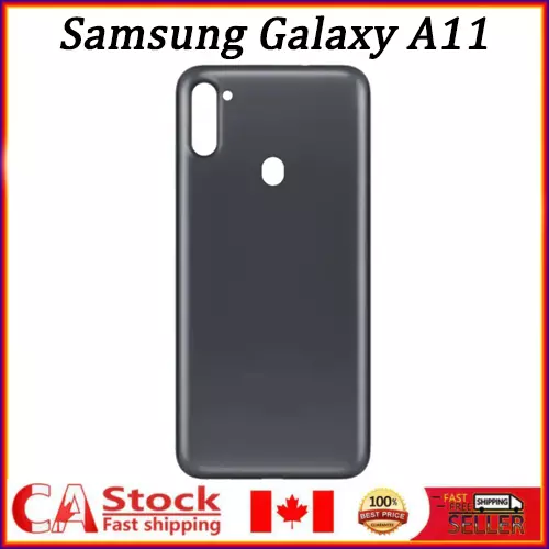 Back Glass Battery Door Cover Replacement For Samsung Galaxy A11 A115 - Black