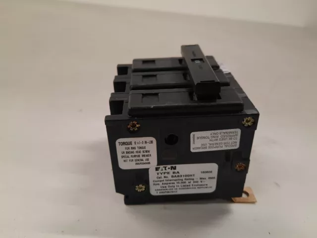 Eaton NSB BAB3100HT Miniature Circuit Breakers (MCBs) BAB 3P 100A 240V 50/60Hz 3