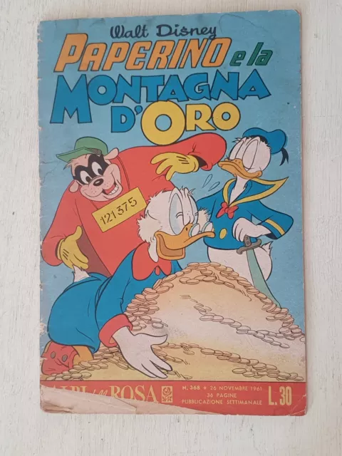 Fumetto Disney Gli Albi Di Topolino N.368 26 Novembre 1961 (Albi Della Rosa)