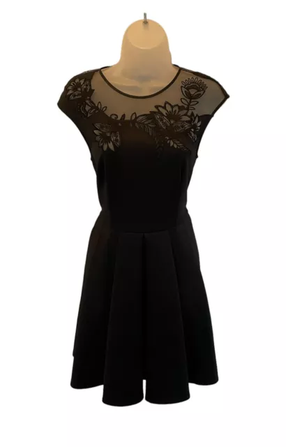 Ted baker sales black embroidered dress