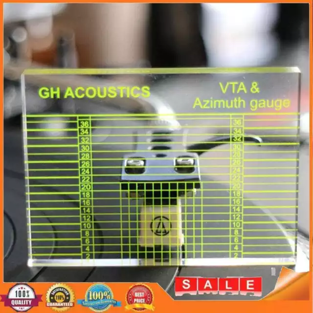 LP Vinyl Record Player Measuring Phono Tonearm VTA Cartridge Azimuth Ruler