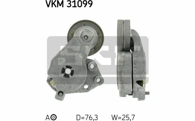 SKF Galet tendeur (courroie d'accessoire) pour VOLKSWAGEN GOLF VKM 31099