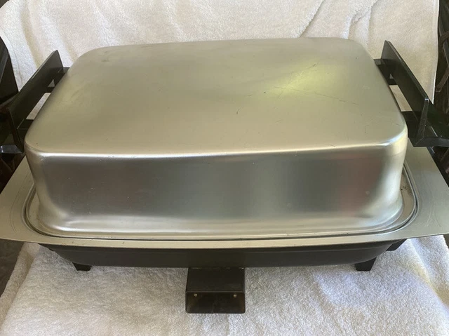 LEKTRO MAID Electric Skillet 13669 Miracle Maid West Bend W Tray & Cutting Board