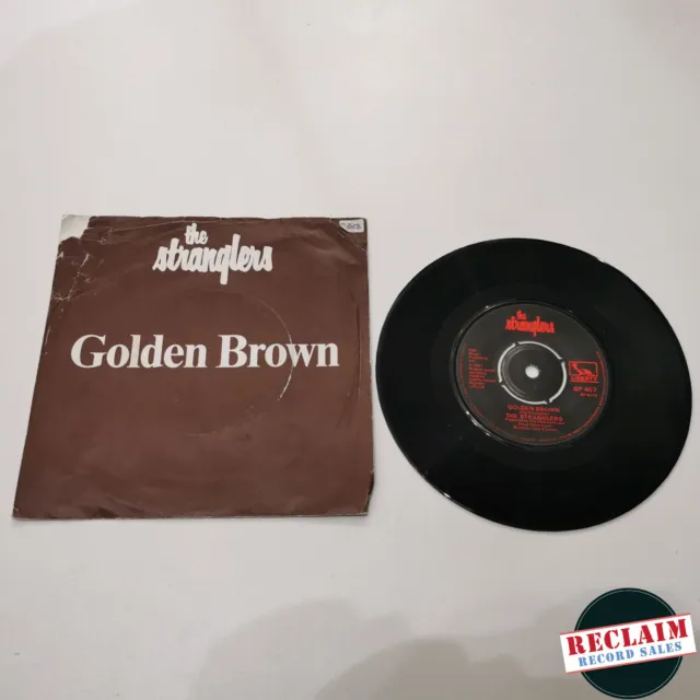 the stranglers golden brown 7" vinyl record very good condition