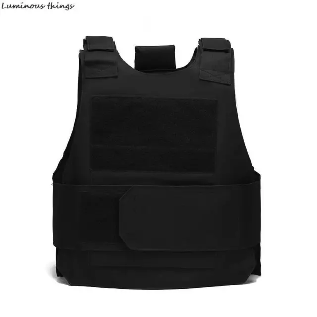Body Bulletproof Vest Front Back Plates Armor Tactical Jacket Guard Security Kit 3