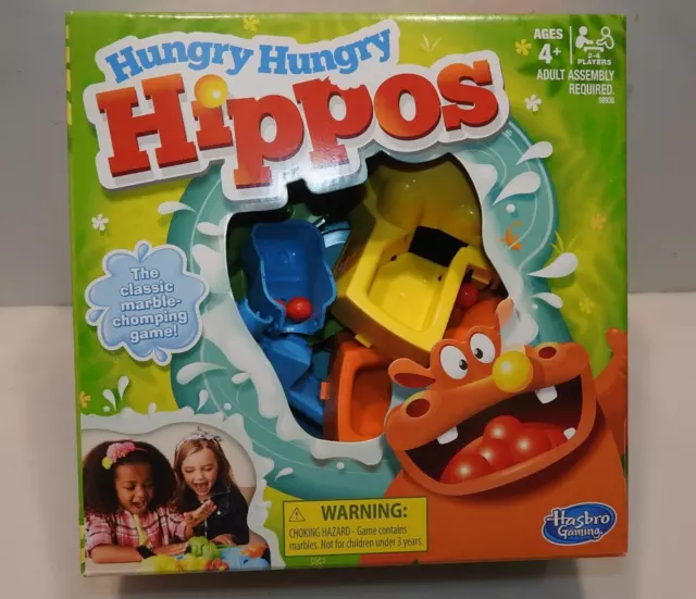 Hasbro Gaming Hungry Hungry Hippos Game, Fun Board Game For Kids, Game for Boys