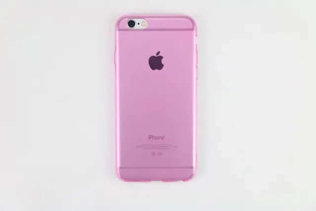 Bundle pink silicone case iPhone 6 & quality glass screen protector