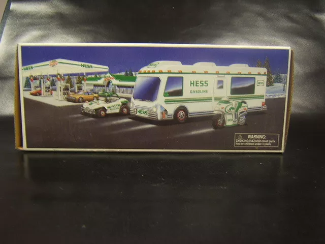 Hess 1998 Recreation Van with Dune Buggy & Motorcycle VGC in original box