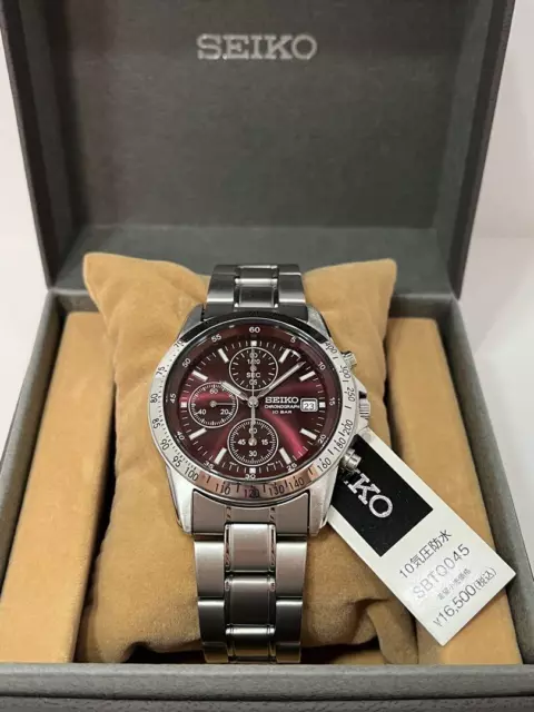 SEIKO SPIRIT SBTQ045 Chronograph Men's Watch Red Limited Model -New form JP-Fast