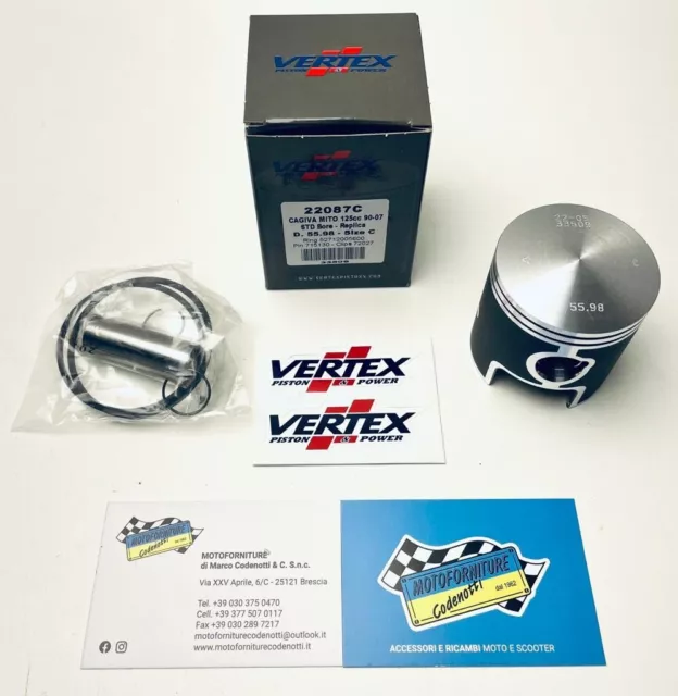 Pistone VERTEX 22087C D° 55.98 mm Per CAGIVA MITO 125 cc 1990-2007