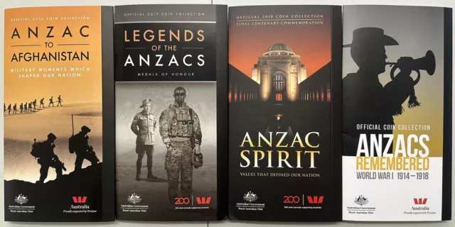 ANZAC Coin Collection ALL FOUR SETS - Fully Complete