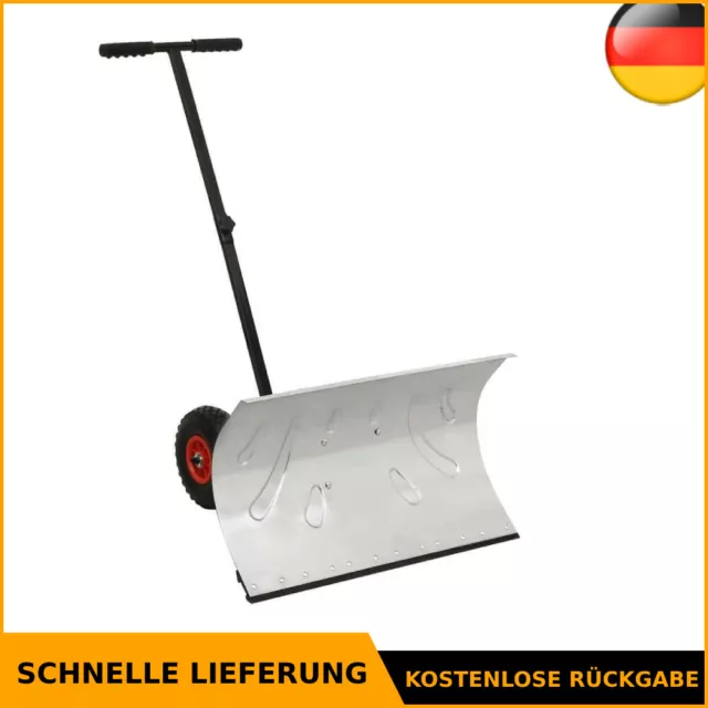 Schneeschaufel mit Rädern Schneeschild Schneeschieber Schneeräumer vidaXL