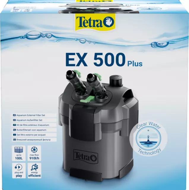 Tetra EX 500 plus Aquarium Außenfilter für Aquarien von 60-100L