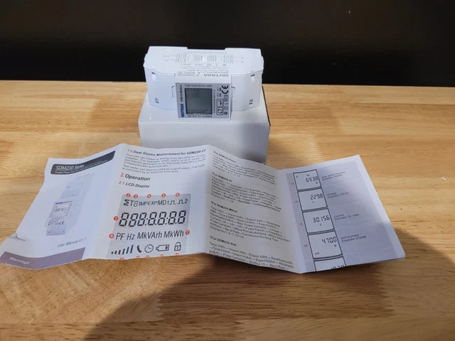 EASTRON SDM230 MODBUS V2 MID RS485 Single Phase, Energy Meter, Solar PV ...