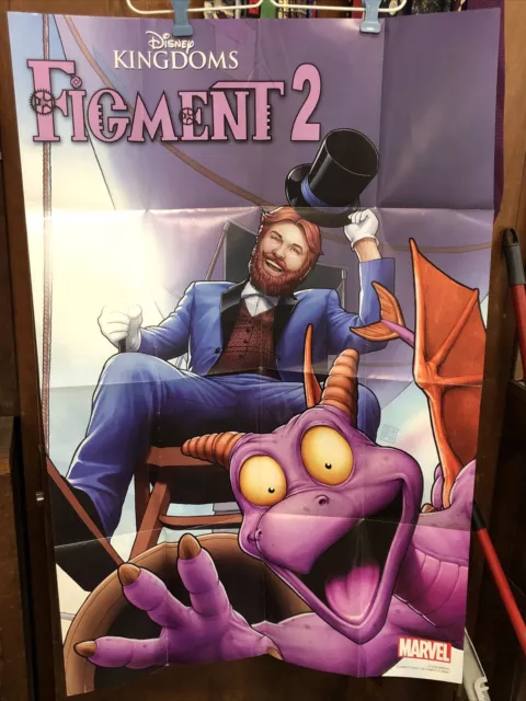 DISNEY KINGDOMS FIGMENT 2 Marvel 2015 Comic Store 24x36 Folded Promo Poster