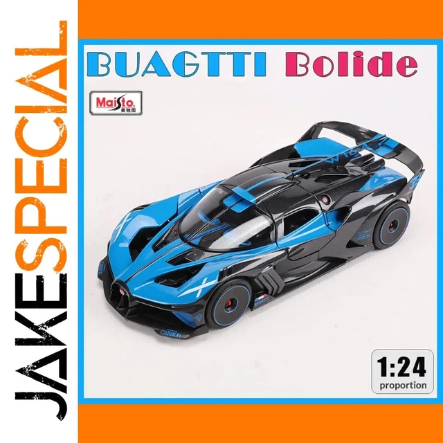 Maisto - Bugatti Bolide - Modèle réduit réaliste à l'échelle 1:24, réplique détaillée du modèle original, licence officielle Bugatti, âge recommandé 3+ ans Maisto - Bugatti Bolide - Modèle réduit réaliste à l'échelle 1:24, réplique détaillée du modèle original, licence officielle Bugatti, âge recommandé 3+ ans