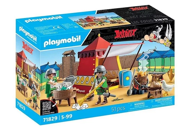 Le Camp Romain Astérix Par Playtive - 1631 Pièces Complet Avec Figurines - Compatible Lego