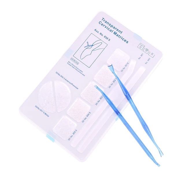 Matrici dentali matrici cervicale materiali di riempimento composi trasparenti monouso gengivale 850 S accessori per odontoiatria  66