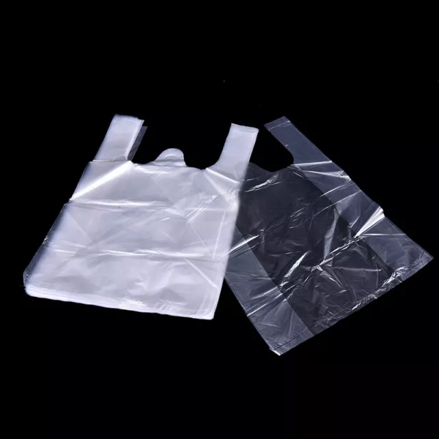 46x 15*23cm Plastic T-Shirt Retail Shopping*Supermarket Bags Handles Packagin.jh