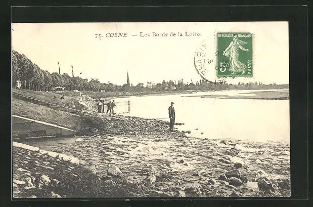 CPA Cosne, les Bords de la Loire