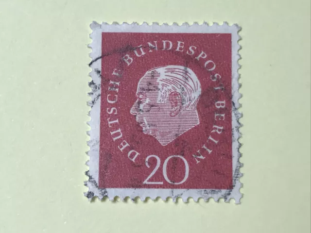 1959 - Mi.Nr.184 - 20 Pf - Bundespräsident Theodor Heuss - gestempelt