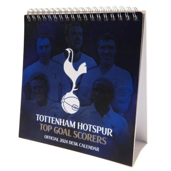 TOTTENHAM HOTSPUR FC Bureau Calendrier 2024 Marchandise Officielle EUR