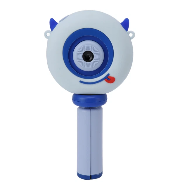 (Blue)Kids Mini Camera 32GB Memory Card 48MP Baby Selfie Camera Cute Protective