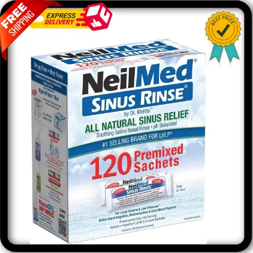 NeilMed Sinus Rinse - Saline Nasal Rinse Natural Sinus & Allergy Relief 120 S UK