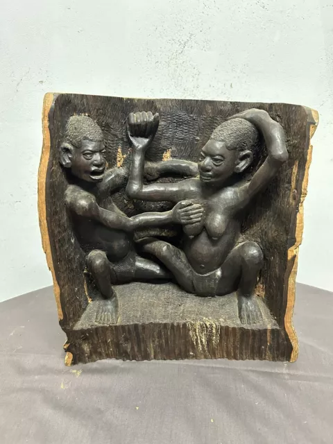 Afrikanische Kunst Figur Geschnitzt Hartholz Antik? Kunst