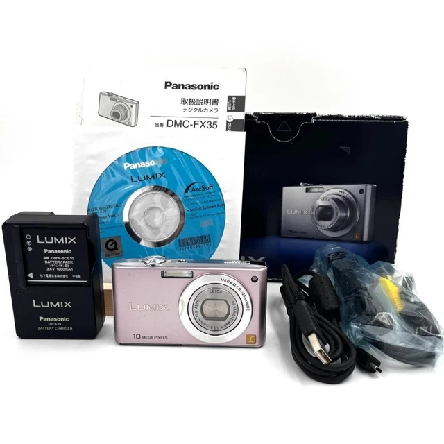 PANASONIC DMC-FX35 PINK Compact Digital Camera Used Tested