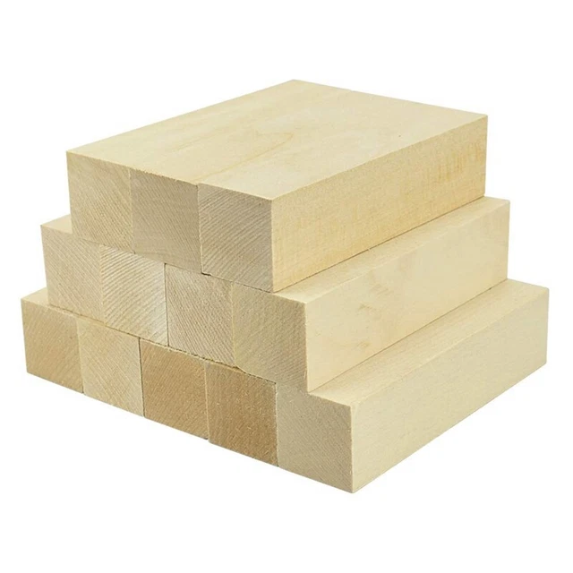 Bloques de madera para recortar y tallar bloques de madera sin terminar talla de madera baja BS5