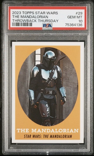 2023 Topps Star Wars Throwback Thursday #29 Mandalorian PSA 10 GEM MINT 🔥